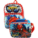 Mochila Grande Con Almuerzo De 16 Pulgadas De Marvel, Spi...