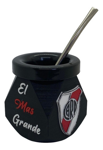 Mate River Plate Impreso 3d 