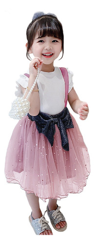 Bonito Vestido De Princesa De Tul Sin Mangas Para Niñas