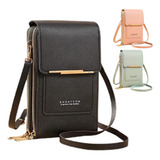 Bolso Moda Feminina Porta Celular Crossbody Pantalla Táctil