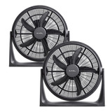 Combo X 2 Turbo Ventilador Axel 20 Pulgadas Piso Pared