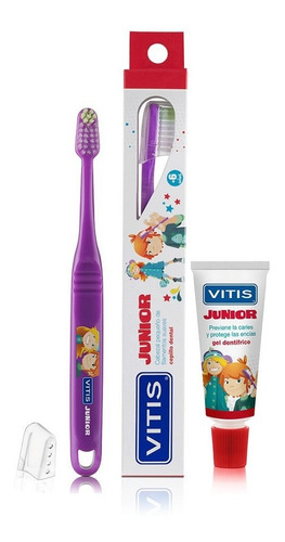 Vitis Cepillo Junior Suave + Mini Pasta 15 Ml.