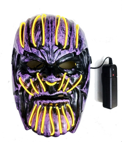 Máscara Luminosa Calavera Thanos, Varios Colores