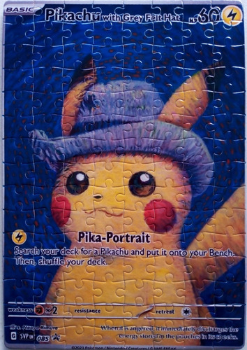 Rompecabezas De Pikachu With Grey Felt Hat Van Gogh