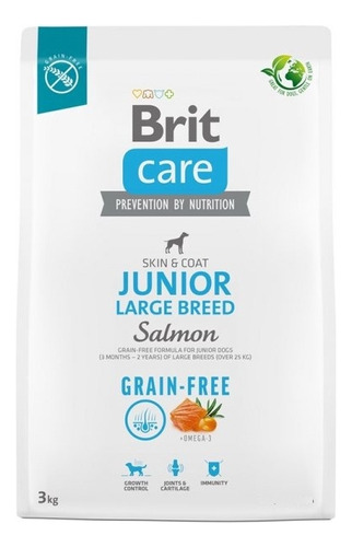 Brit Care Dog Grain-free Junior Large Breed Salmon 3kg