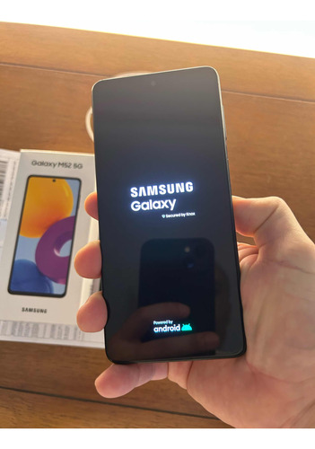 Celular Samsung Galaxy M52 5g Preto 128gb + Nf + Brinde