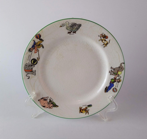 Antigo Prato Decorativo Porcelana Inglesa Circo 6979 Rrdeco