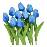 Juego De 10 Decoraciones De Tulipanes Con Flores Falsas De S