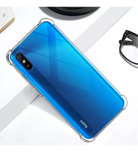 Funda Transparente Para Xiaomi Redmi 9a + Hidrogel Devia