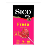 Sico Play, Condón De Látex Texturizado 3 Piezas