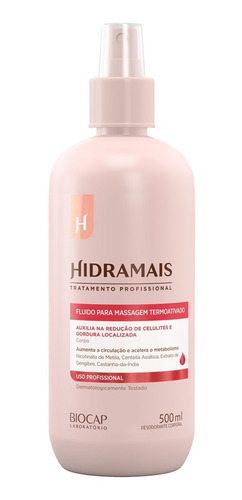 Fluido Térmico Hidramais 500ml - Anticelulite E Redutor