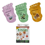 Kit Para Pies Máscaras Peeling Hidratante Y Parches Detox