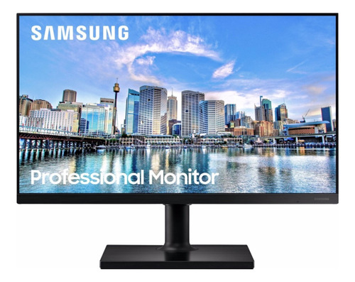 Monitor Gamer Samsung Lf24t450 75hz 24  Ips Preto 100v/240v