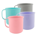 Taza Jarro Mug Plástico Desayuno X8 Colores Surtidos Yesi