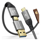 Phixero Cable Usb 4 Compatible Con Thunderbolt 4 [1.6 Pies],