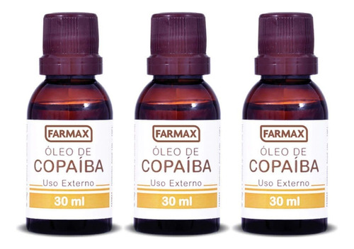 Farmax Óleo De Copaíba 30ml (kit C/03)