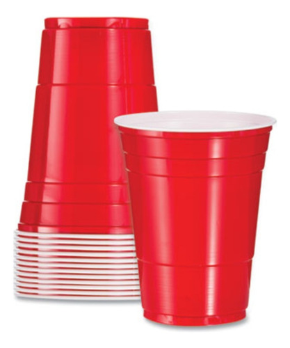 100 Vasos De 16 Oz Color Azul