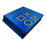 Skin Azul Metálico Ps4 Fat - Botões Playstation