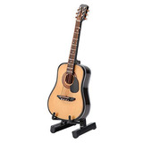 Miniature Guitar, Mini Wooden Miniature Guitar Model Wi...