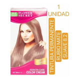 Tintura Permanente Rubio Mate Suave 8.2 Flower Secret