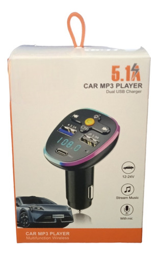 Carregador Mp3 Player Multifunction Wireless Com 10 Functio