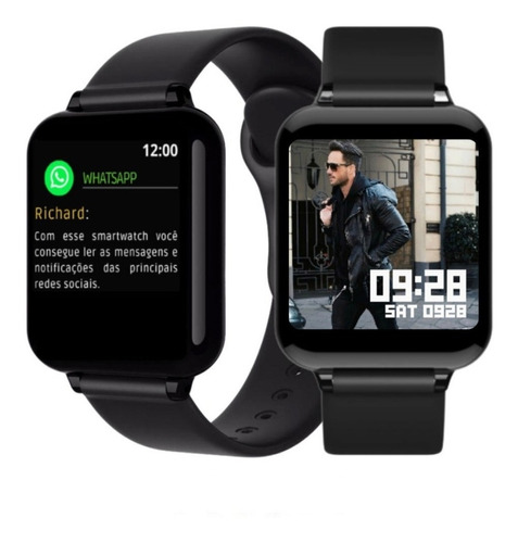 Smartwatch B57 Relógio À Prova D 'água Android Ios