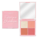 Paleta De Rubor E Iluminador Keep Me Blushin Beauty Creations Tono 24/7