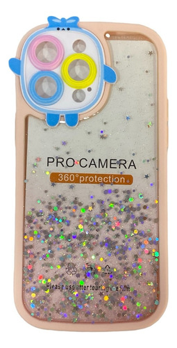 Estuche Forro Escarchado Con Camara Para iPhone 13 Pro Max