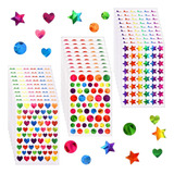 Estrella Y Corazon Stickers Puntos Pegatinas Para Decoración