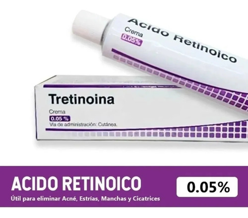 Ácido Retinoico Crema Tetrinoina 0.05% Paño, Acné, Arrugas