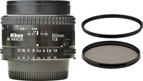 Objetiva Nikon 50mm 1.8 Af + 2 Filtros