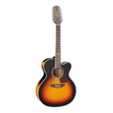 Guitarra Acústica Takamine Gj72ce-12 Para Diestros Brown Sunburst Brillante