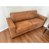 Sofa - Marrom De 2.00 M De Largura Usado Em Bom Estado.