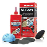 Mothers Nu Lens Kit Restaurador De Faros Renovador Limpiador