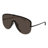 Gucci Gg0667s 003 Aviator Fashion Cafe Negro Original