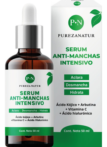 Serum Aclarante De Paño, Manchas Facial + Ácido Hialuronico Tipo De Piel Todo Tipo De Piel