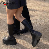 Botas Sin Cordones Ls Shoes Autwinter De La Marca Goth