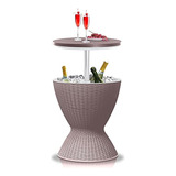 Serenelife Outdoor Bar Cooler Table-all Weather Cool Furnitu