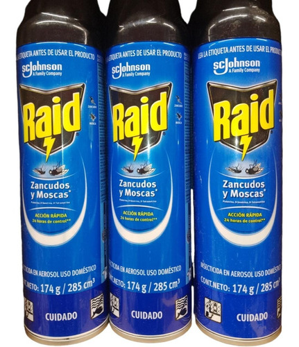 Insecticida Raid Aerosol 285ml 