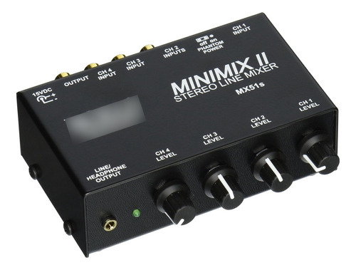 Rolls Mx51s Mini Mix Ii Mezclador Con Entradas Rca De 2 1/4