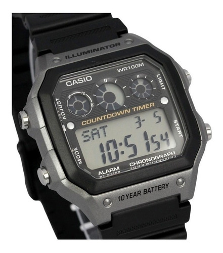 Reloj Casio Ae-1300wh-8av Crono-alarma 100m Sumergible