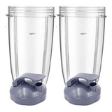 2 Vasos Nutribullet 32 Onzas Con 2 Tapas Sport 