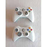 2 Controles Xbox 360 Branco Original 