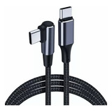 Cable Usb Tipo C A C Carga Rapida 100w  Qc 5.0 Datos 2 Metro