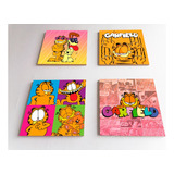 Cuadros Decorativos Mdf Garfield ( Set De 4 Pz )   