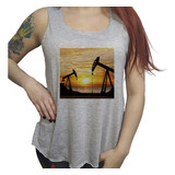 Musculosa Dama Petroleo Plataforma Trabajo Mar Abierto P2