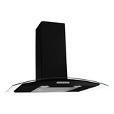 Coifa De Parede Fogatti Vidro Curvo Slim Black 75cm Cor Preto 220v