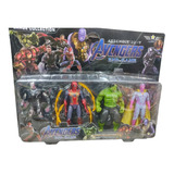 Muñecos Articulados X4 Iron Spider Hulk Vision Iron Man 