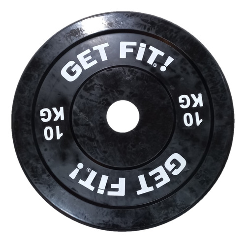 Discos Bumper Pesas Barra 50mm Importado Get Fit! 10 Kg