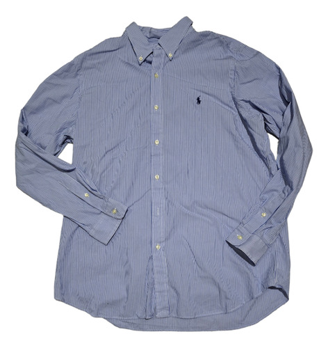 Camisa Ralph Lauren Xgrande 17 1/2 Classic Fit Línea Azul 